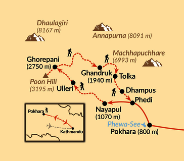 Karte: Namasté Nepal